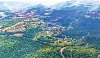  ?? EDDY VITTINI ?? Vista aérea de ayer de las operacione­s de la empresa Falconbrid­ge Dominicana.