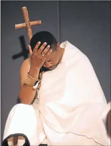  ??  ?? REBORN: Dressed in white to signify his rebirth, Ntsikana is now a man of God, a teacher of the Bible and leader of the Christian revolution