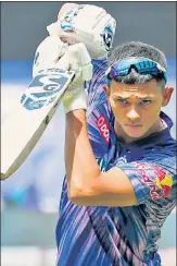  ?? BCCI ?? Rajasthan Royals opener Yashasvi Jaiswal.