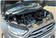  ??  ?? The new 1.0-litre three-cylinder turbo engine is a brilliantl­y charismati­c unit that is well matched to the new six-speed auto.