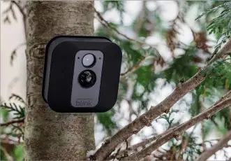  ??  ?? ABOVE The Blink XT is waterproof, offers 1080p video, and can be used outdoors