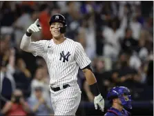  ?? ADAM HUNGER — THE ASSOCIATED PRESS ?? Yankees outfielder Aaron Judge is on Jay Dunn’s All-Star ballot.