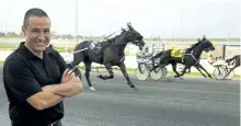  ?? CLIFFORD SKARSTEDT/EXAMINER ?? Orazio Valente, the new general manager at Kawartha Downs, is seen June 10 at the Fraservill­e track.