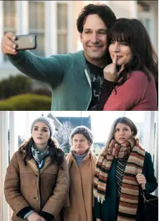  ??  ?? From top: Aisling with Paul Rudd in Living With Yourself; in This Way Up
with Sorcha Cusack and Sharon Horgan