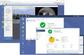  ??  ?? LEFT Synology’s DSM 6.2 delivers a rich set of surveillan­ce and backup features