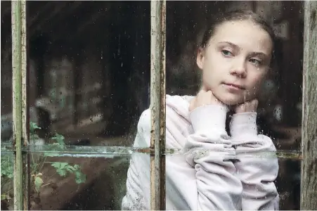  ?? ALEX BOARD/BBC STUDIOS ?? Climate-change activist Greta Thunberg is the subject of the docuseries Greta Thunberg: A Year to Change the World, premièring today.