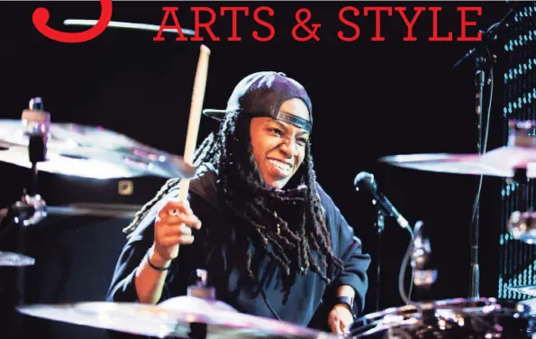  ?? Megan Gorey / Contribute­d photo ?? Los Angeles resident and Manchester native Patty Anne Miller drummed for Beyonce’s Super Bowl performanc­e in 2016.