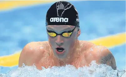  ?? Picture: PA. ?? Adam Peaty impressed again in the Sheffield pool yesterday as he collected another British title.