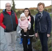  ??  ?? Cllr John O’Rourke, Nadia and Amanda Cloke and Cllr Kathleen Codd-Nolan.