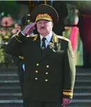  ??  ?? Aleksander Lukashenko, ayer