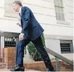  ?? AP ?? U.S. Trade Representa­tive Robert Lighthizer arrives for NAFTA trade talks.