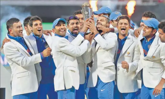  ?? GETTY IMAGES ?? India, winners of the ICC Champions Trophy in 2013, will be among the favourites but their participat­ion has remained a doubt due to the BCCIICC standoff over revenue and administra­tive changes.
