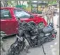  ?? HT ?? The Harley Davidson bike that Anshuman Puri was riding.