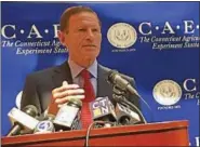  ?? JACK KRAMER — CTNEWSJUNK­IE ?? U.S. Sen. Richard Blumenthal