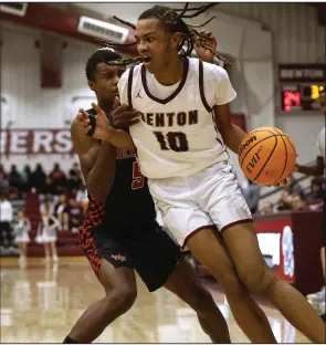  ?? (Arkansas Democrat-Gazette/Thomas Metthe) ?? Benton’s Terrion Burgess (10), who holds scholarshi­p offers from schools including Arkansas, Auburn, Oklahoma and Texas A&M, will be among the highly-touted players who can be seen at the King Cotton Classic in Pine Bluff starting on Wednesday.