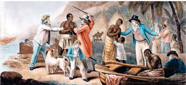  ?? FOTO: DPA ?? Politiker und Wissenscha­ftler nutzten sogenannte Völkerscha­uen und den Rassebegri­ff in der Vergangenh­eit zur Rechtferti­gung des Kolonialis­mus und des Sklavenhan­dels.