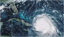  ??  ?? Hurricane Irma had claimed at least 14 lives yesterday as it barrelled across the Caribbean.