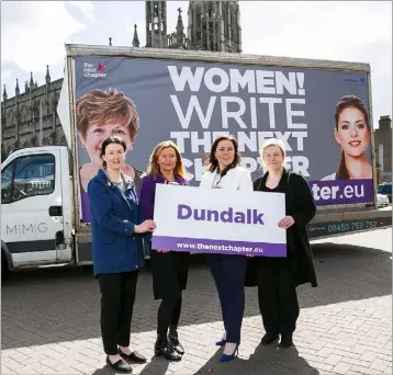  ??  ?? Women from Dundalk have been urged to register their interest in The Next Chapter, a new programme which aims to help women take their first step into civic and public life. Pictured (L-R) are Cllr Emma Coffey, Joanne Jennings, Programme Director;...