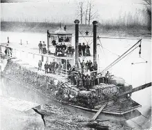  ?? Photo courtesy Texarkana Museums System ?? ■ By 1830, getting steamboats running on the Red River became a priority.