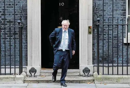  ?? Foto: AFP ?? Auf nach Brüssel: Beim Eu-gipfel erwartet den britischen Premiermin­ister Boris Johnson der nächste Brexit-showdown.