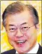  ??  ?? Moon Jae-in