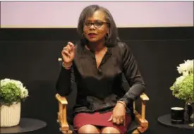  ?? PHOTO BYWILLY SANJUAN — INVISION — AP, FILE ?? In this file photo, Anita Hill speaks at a discussion about sexual harassment and how to create lasting change from the scandal roiling Hollywood at United Talent Agency in Beverly Hills.