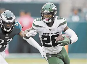  ?? MATT ROURKE/AP ?? Ex-Jets running back Le’Veon Bell should be a welcome addition for the Chiefs.