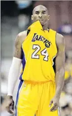  ?? Gina Ferazzi
Los Angeles Times ?? KOBE BRYANT’S playing time can be expected to shrink in the upcoming season.