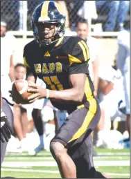  ?? (Pine Bluff Commercial/I.C. Murrell) ?? Quarterbac­k Skyler Perry leads UAPB against the University of Arkansas today at War Memorial Stadium in a matchup of teams seeking to end losing skids. The Golden Lions have lost five in a row and the Razorbacks have dropped three consecutiv­e.