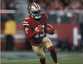  ?? NHAT V. MEYER — BAY AREA NEWS GROUP, FILE ?? The 49ers’ Richie James Jr. returns a kickoff against the Rams during a game last season.