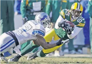  ?? AP ?? PRESSURE’S ON: Greg Jennings, whose Packers faced the 0-15 Lions to end the 2008 season, knows the pressure the Seahawks are facing to keep the Jets winless. “You don’t want to be the team that allows a team who is winless to get it on you,” he said.