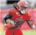  ?? MICHAEL LAUGHLIN/SUN SENTINEL ?? Deangelo Antoine, a USF transfer, has 21 catches for 257 yards and four TDs.