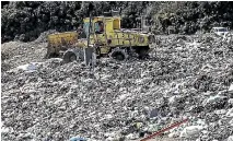  ?? PHOTO: KEVIN STENT/STUFF ?? Plastic waste at the Wellington landfill. (File photo)