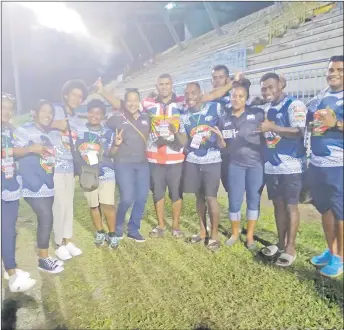  ?? Picture: MAIKELI SERU ?? Fiji Bitter Malomalo 7s officials after the tournament on Saturday.