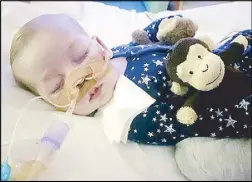  ?? AP ?? Undated photo shows 11-month-old baby Charlie Gard at the Great Ormond Street Hospital in London.