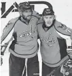  ?? BRAD MILLS, USA TODAY SPORTS ?? Washington’s Alex Ovechkin, left, and T.J. Oshie will have several new teammates.