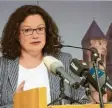  ?? Foto: Thomas Frey, dpa ?? In Maria Laach kennt sich Andrea Nahles sehr gut aus.