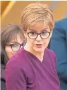  ?? Picture: PA. ?? Nicola Sturgeon at First Minister’s Questions.