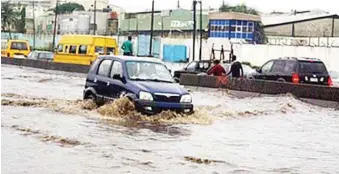  ??  ?? Flood ravages cities