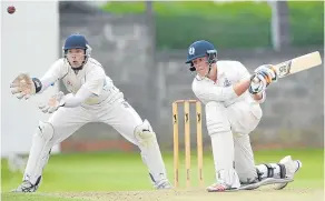  ??  ?? Michael Leask, pictured during his previous spell with Forfarshir­e, is looking to get among the runs again back at Forthill.