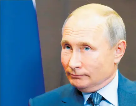  ?? Photo / AP ?? Vladimir Putin has denied Russia is involved in the attack on Sergei and Yulia Skripal.