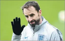  ?? FOTO: GYI ?? Gareth Southgate El selecciona­dor inglés, durante el entrenamie­nto de ayer