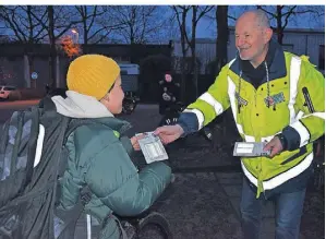  ?? FOTO: KREISVERKE­HRSWACHT ?? Sehen und gesehen werden sind das A und O.