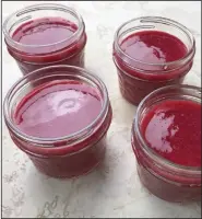  ??  ?? Raspberry Freezer Jam