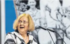  ?? FOTO: CF ?? Nobelpreis­trägerin Elizabeth Blackburn stellt eine Lindauer Erklärung der Wissenscha­ftler aus aller Welt in Aussicht, mit der Forscher gegen die sogenannte postfaktis­che Welt kämpfen wollen.