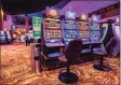  ?? Foxwoods / Contribute­d photo ?? Distanced chairs at the slots in Cedars Casino.