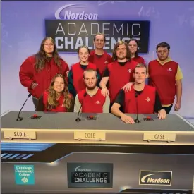  ?? ?? Academic Challenge team – seated L to R- Sadie Howarth, Cole Jenkins, Case Mongold. Middle row L to R – Audrey Pfahler, Lily Heydinger, Phil Snipes, Blake Stone. Top row from L to R – Peyton Montgomery, and Regan Stepp
From the Shelby Whippets Facebook page