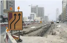  ?? Chris Whiteoak / The National ?? Work on Hamad bin Abdullah Road in Fujairah began last year and is due to be finished next August