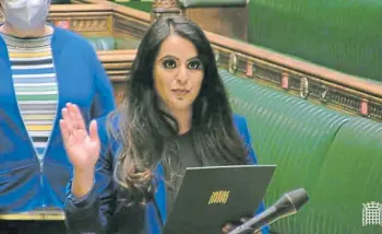  ?? ?? ALERT: Anum Qaisar said she was told by MPs which men to avoid in Parliament.