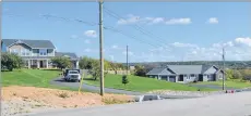  ?? SHARON MONTGOMERY-DUPE/CAPE BRETON POST ?? The top of Prospect Drive in Coxheath, a new subdivisio­n built by Kameron Collieries that includes nine lots and an extra piece of land. Kameron Collieries bought the 6.2 acres bordering Blacketts Lake in July 2017 for $300,000.